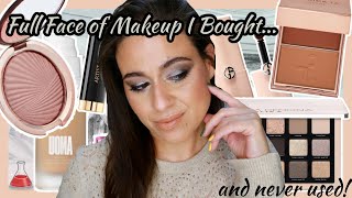 Full Face of Makeup I Bought & Never Used #1 | Cool Toned Makeup Look w/ Natasha Denona Glam Palette