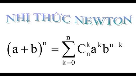 Ứng dụng khai triển nhị thức Newton vào bài toán tìm số dư.