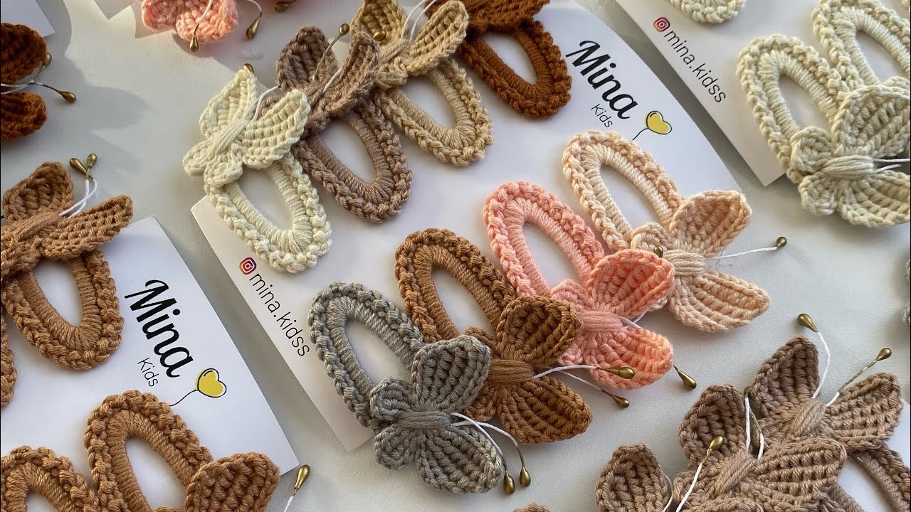 Kelebek toka yapımı 🌸 ( çıt çıt toka 5 cm )