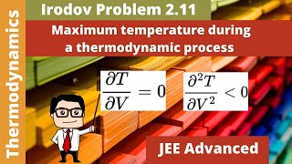 Maximum temperature of gas during a thermodynamic process || Irodov Solutions 2.11 || JEE Advanced