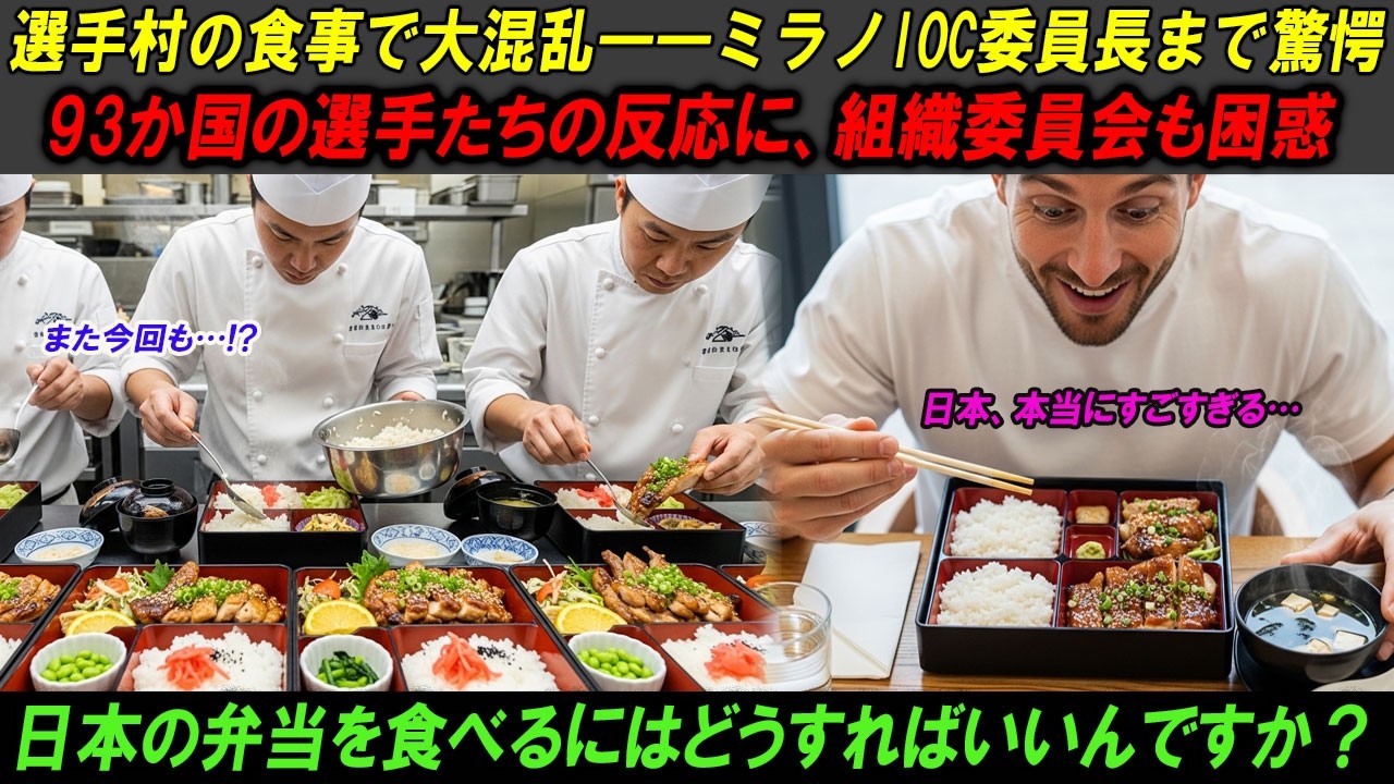 「その食事を我々にも！」ミラノ五輪選手村、日本の弁当を求めて大騒動【海外感動秘話】