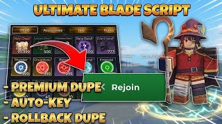 Famous Broken Blade Script *NOKEY* - ROLLBACK DUPE, DUPE ITEMS, GET ITEMS | PASTEBIN (MOBILE & PC) Profile
