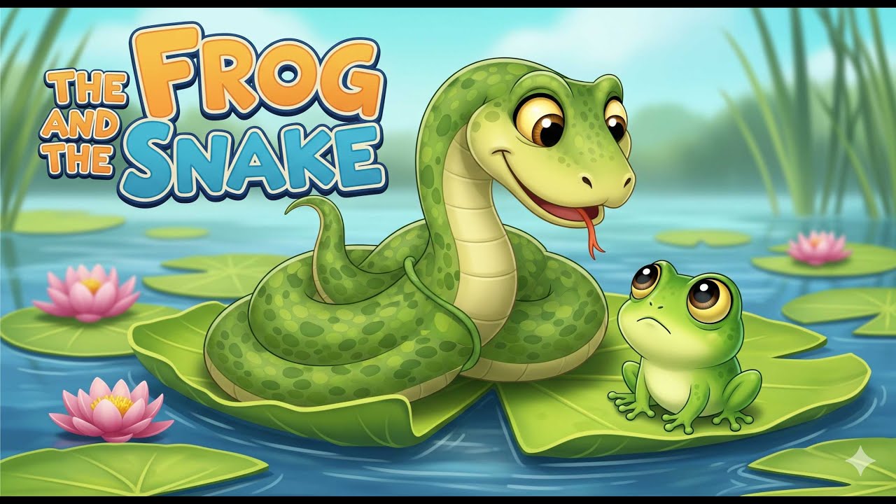The frog and the snake - YouTube