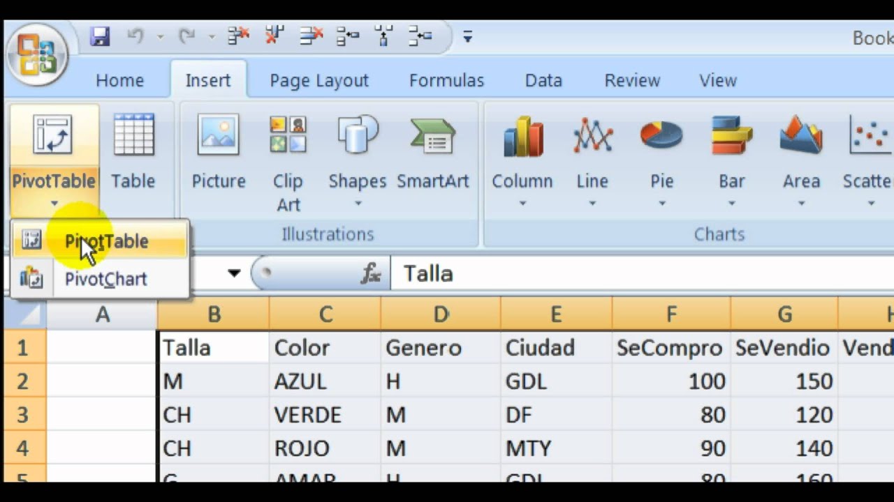 Tutorial Excel Tabla Pivote Youtube