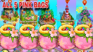 5 Pink Bags Quiet Bay,Young Scouts Camp, Evening Trail,Abandoned Lighthouse, Crystal Lake Nov 2025