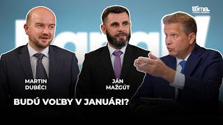 Budú voľby v januári? | Martin Dubéci (PS) a Ján Mažgút (Smer-SD), poslanci NR SR
