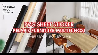 PVC Sheet Sticker Pelapis Furniture 120cm x 50cm Wall Sticker Motif Kayu Taco Sheet Motif