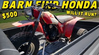 Will This SEIZED Honda RUN & RIDE Again?? - $500 Barn Find 3 Wheeler by Junkyard Digs 288,537 views 4 months ago 42 minutes