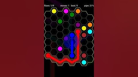 How To Solve Flow Free Hexes Classic Pack Level 107 Med 8x8 Board Walk Through Solution Walkthrough