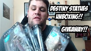 Destiny Statues Unboxing! Giving Away A Full Set!! | It's A Trapp Gaming