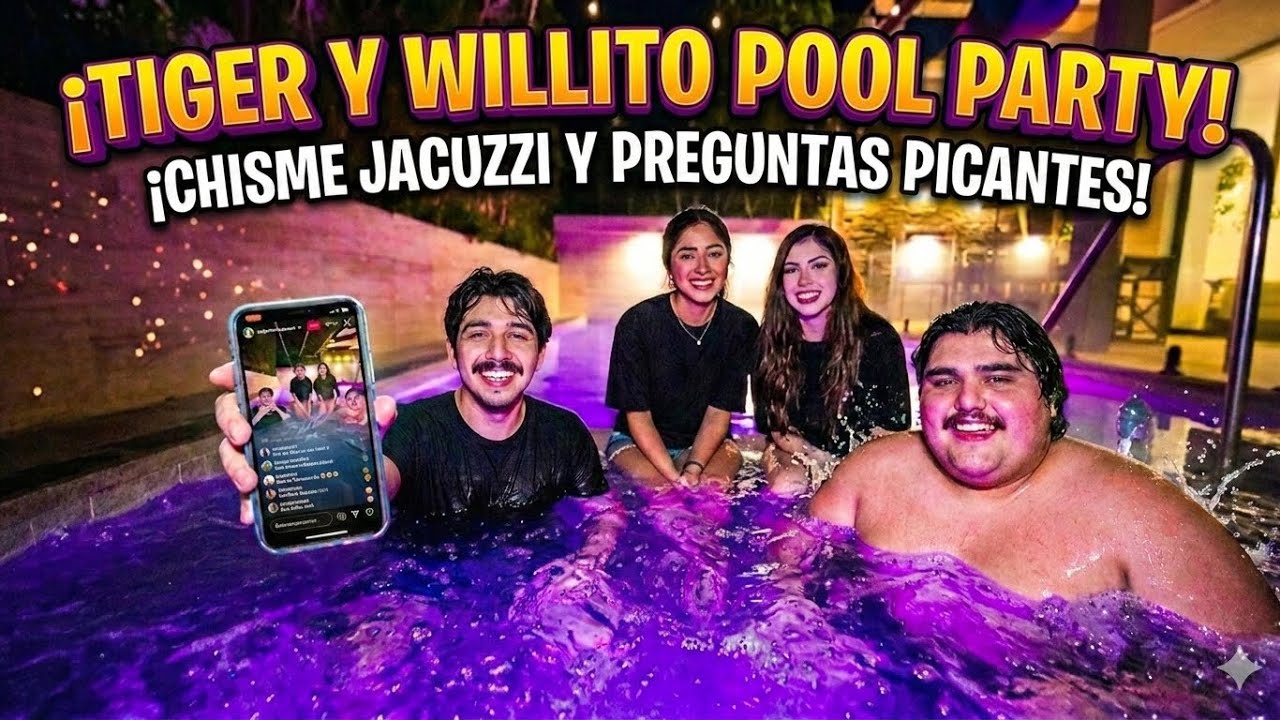 Tiger Y Willito En Pool Party Con Unas Ladys En Los Ángeles | LONCHE FES #lonche #willito #westcol