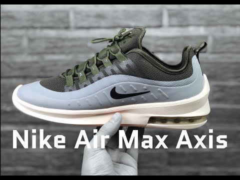 Nike Air Max Axis 'cargo khaki/black-medium olive' | UNBOXING \u0026 ON FEET |  fashion shoes | 2019 - YouTube
