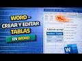 ✅WORD - CREAR Y EDITAR TABLAS EN WORD