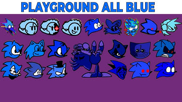 FNF Character Test | Gameplay VS My Playground | ALL Blue Test