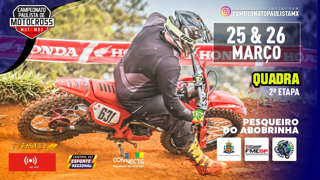 MX1  Brasileiro de Motocross ao vivo: Transmissão das corridas deste  sábado, 26 de setembro