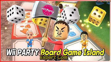 Wii Party - Board Game Island (Expert com) David vs Shinta vs Eduardo vs Shinnosuke | AlexGamingTV