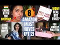 8 AMAZON PRODUCTS that I SWEAR by (pt2) 🔥| Affordable Hair dryer, Fake Nails, INDIAN Wax Strips..