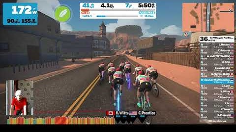 Zwift Tour of Watopia Stage 2 - Flat Stacks (C)