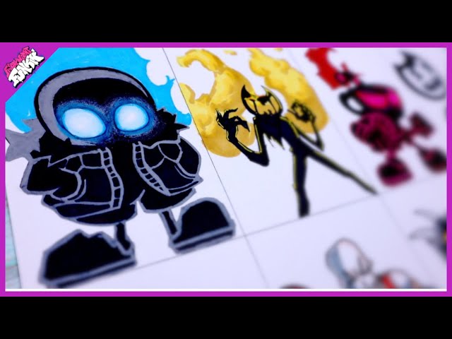 FNF UNDERTALE INDIE CROSS NIGHTMARE Sans remaster art - Undertale Sans -  Magnet