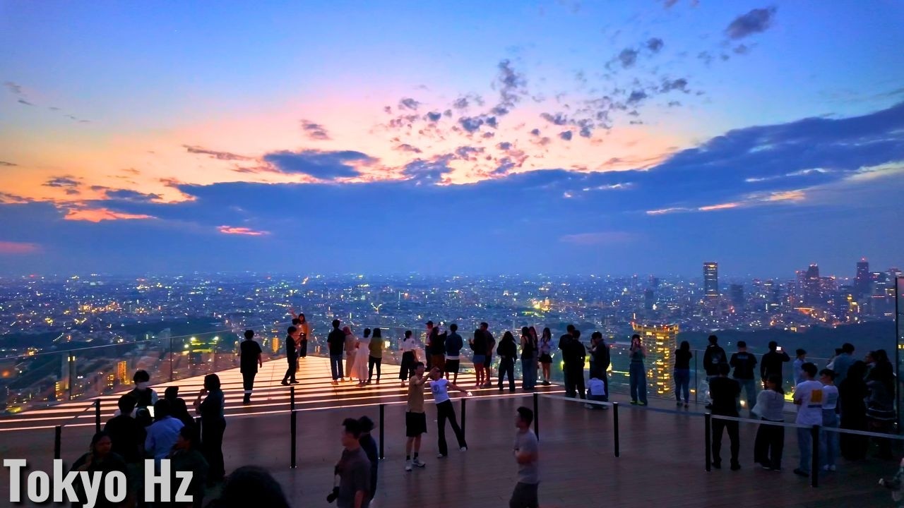 😍Such Delicate Beauty... How Many Colors Are in the Sky? | Shibuya Sky in Tokyo Jp 4kHDR