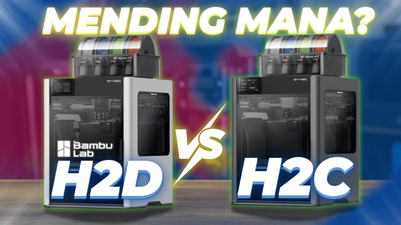MENDING NONTON DULU SEBELUM BELI‼️INI DIA PERBEDAAN 3D PRINTER BAMBULAB H2D DAN H2C