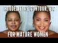 How To Apply Makeup on Mature Women| Hooded Eyes, Full Coverage, Contour | mathias4makeup