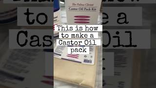 How to make a castor oil pack #castoroil #castoroilbenefits