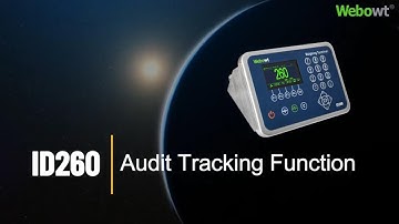 WEBOWT ID260 Multi-functional Weighing Indicator - Audit Tracking Function