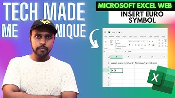 How to insert euro symbol in Microsoft excel web | insert euro symbol in Microsoft excel
