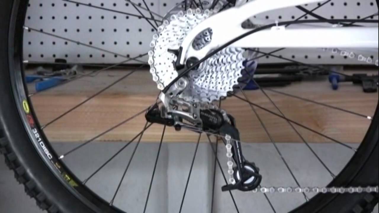 setting up a shimano rear derailleur