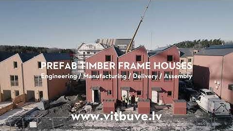 Prefab timber frame houses / Produced in Latvia, built in Sweden 🇸🇪