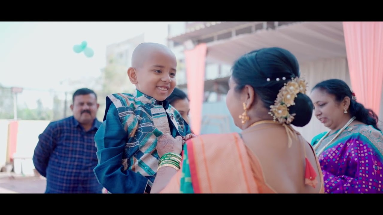 दिव्यांश ची मुंज. Exactly a year before. #munj#familyfunction#कप्सन #मुंज 