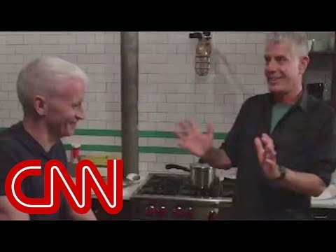 Anthony Bourdain cooks Korean food for Anderson Cooper