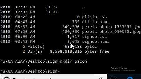 Windows Command Line Tutorial - 4 - Creating and Removing Directories