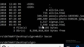Windows Command Line Tutorial - 4 - Creating and Removing Directories