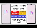 ALL XIAOMI MIUI 14 FRP BYPASS ANDROID 13 | REDMI MIUI 14 GOOGLE ACCOUNT BYPASS | MIUI 14 FRP UNLOCK