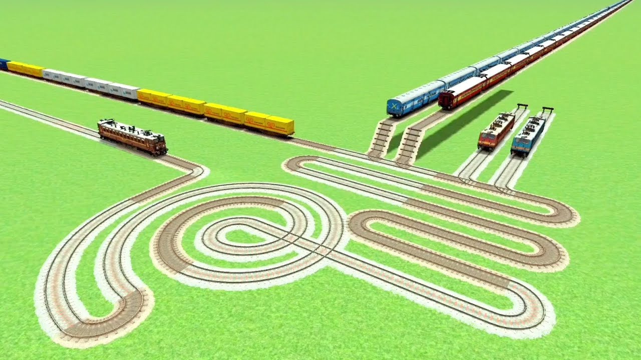 CROSSIN🐍 CIRCLES SNAKE TRACK RISKY UTRUN SHARP CURVE 💖RAILRAOD RAILWORK BEANG DRIVE  