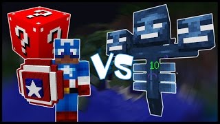 Красный Лаки Блок & Капитан Америка VS Иссушитель! - Лаки Битва #7