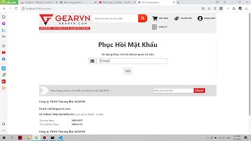 TẠO CHỨC NĂNG QUÊN MẬT KHẨU VÀ XỬ LÝ NODEJS