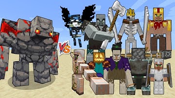 Redstone Golem vs Rexy
