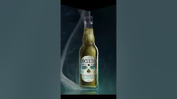 Bottle projection mapping for Oculto