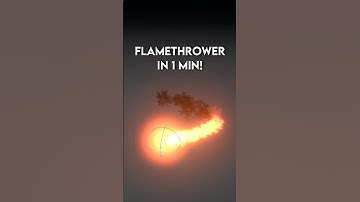 Quick Flamethrower in a minute! #visualeffects #gamedev #unity