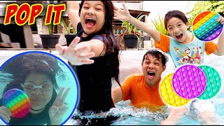 LOMBA TAHAN NAFAS DI DALAM AIR KOLAM RENANG PAKE POP IT VIRAL | Vlog Drama Lucu | CnX Adventurers