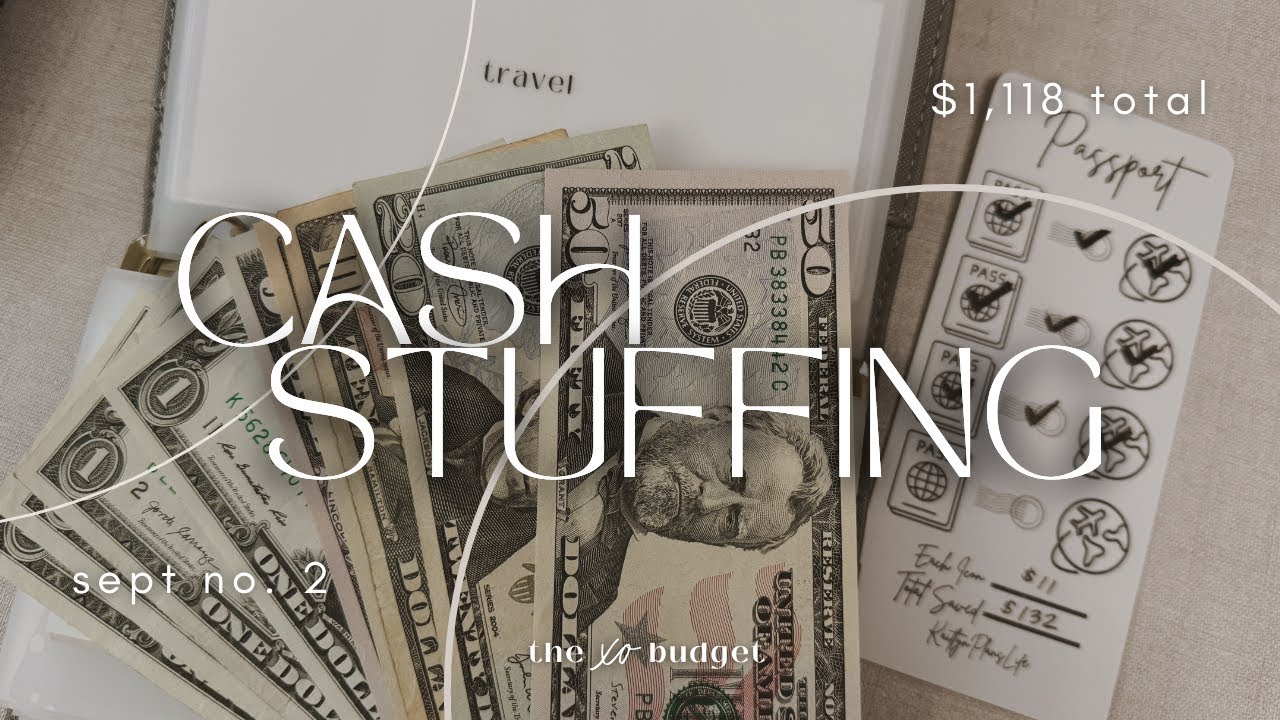Cash Stuffing | $1118 | Sep 2024 | No. 2 | Biweekly Paycheck | Cash Envelopes | Sinking Funds