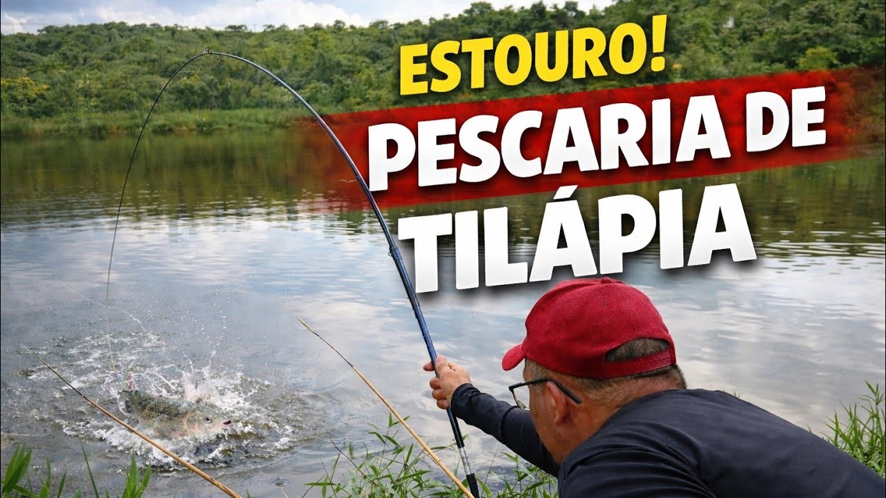 O DIA DAS TILÁPIAS SELVAGEM O CARDUME ESTAVA COM MUITA FOME .pescaria de tilápia.