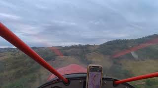 First takeoff from my new airstrip, steep slope