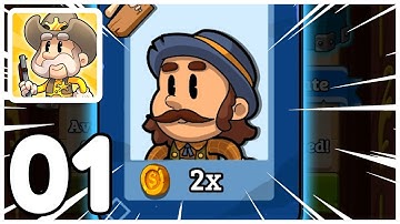 Idle Frontier: Tap Town Tycoon - Gameplay Walkthrough Part 01 - In Wild West (iOS, Android)