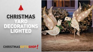 Top Christmas Yard Decorations Lighted Ideas: Set of 2 Lighted Glitter Scrolled Peace Doves Clear Top Christmas Yard Decorations Lighted Ideas: Set of 2 Lighted Glitter Scrolled Peace Doves Clear ...