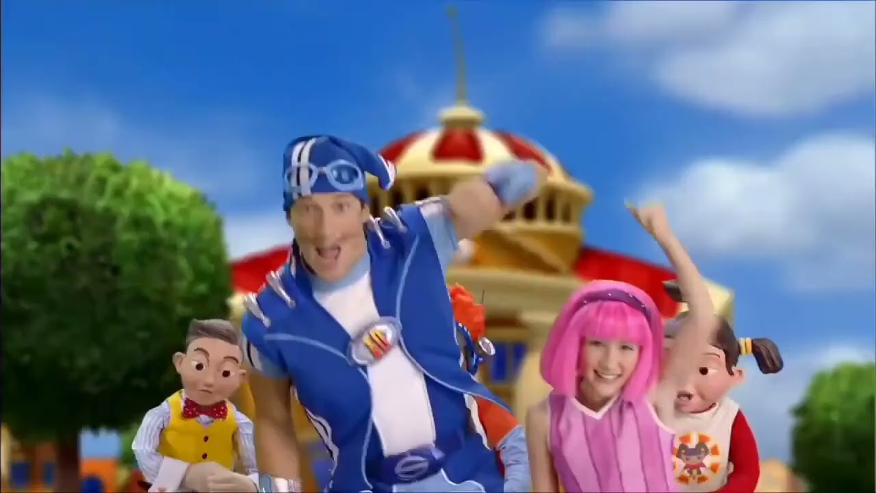 Shark Tale - Don Lino chases Oscar in whale wash with Lazytown Theme Song (Reversed)