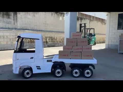 Mini Caminhão Elétrico Infantil 12V Mercedes Benz Actros com